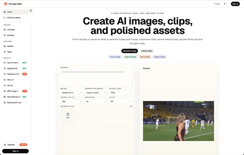 AI Image Editor preview