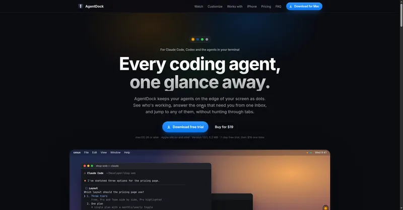 AgentDock preview