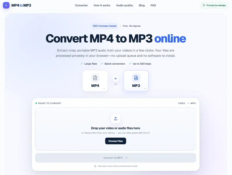 MP4toMP3 preview