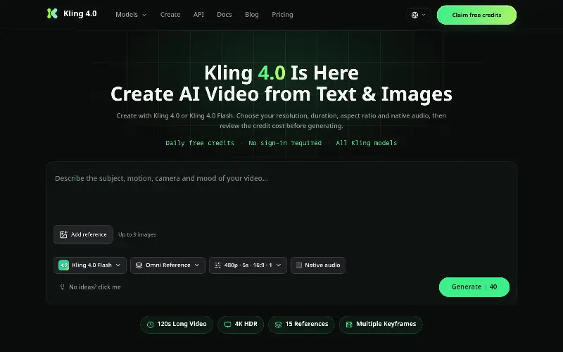 Kling 4.0 preview