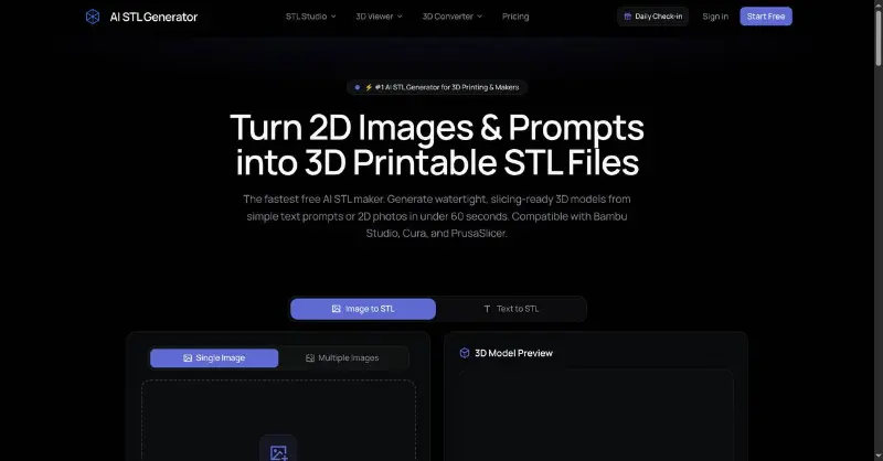 AI STL Generator preview