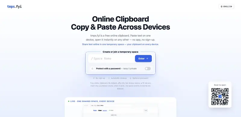 tmps.fyi – Online Clipboard preview