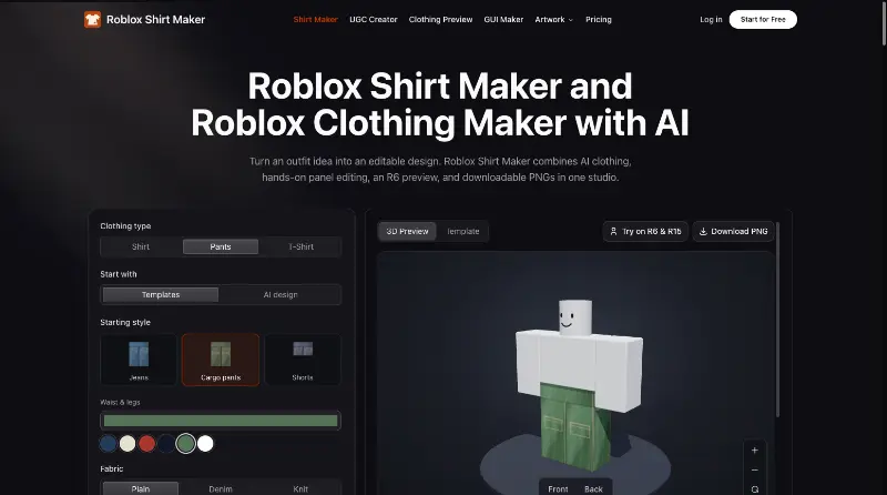 Roblox Shirt Maker preview