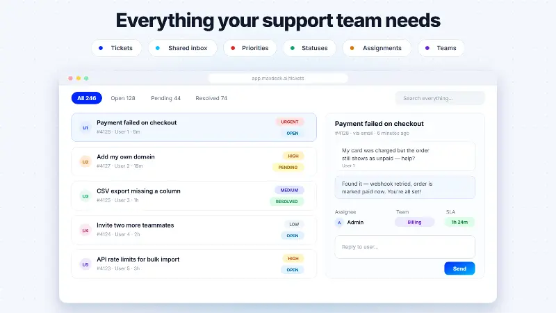 Maxdesk preview