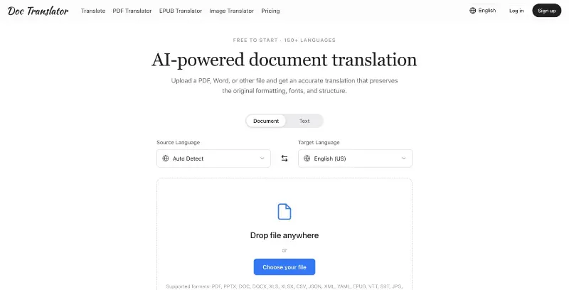 Doc Translator preview