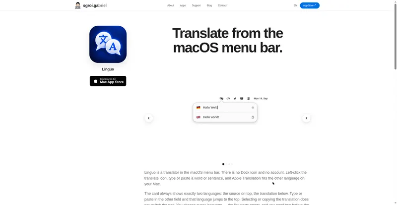 Linguo Translate preview