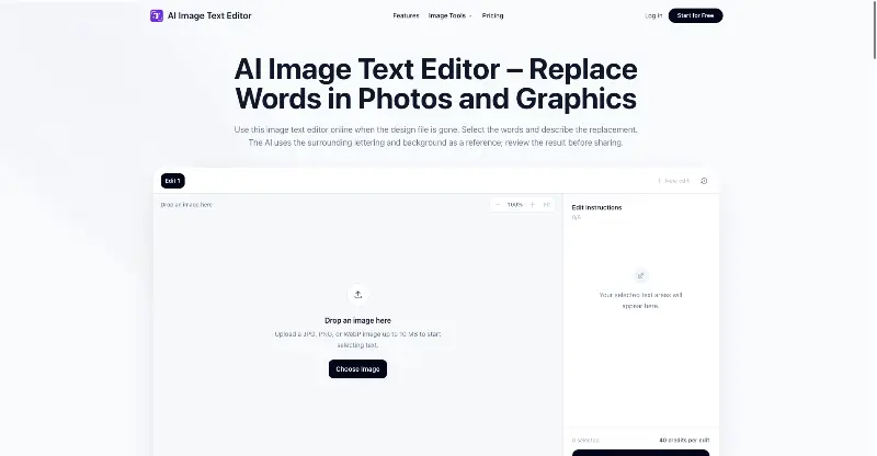 AI Image Text Editor preview