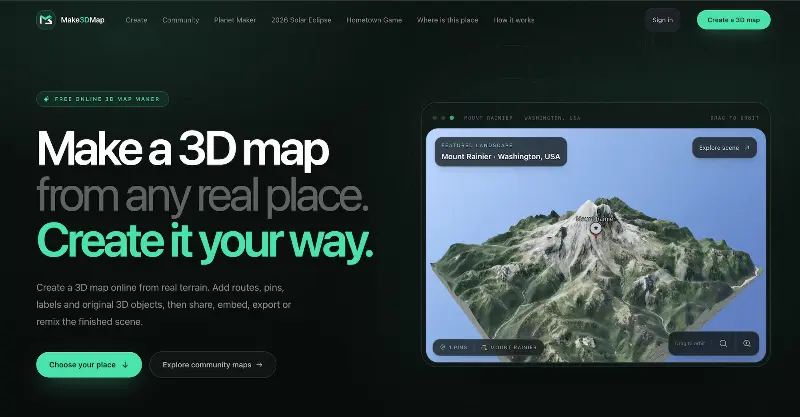 Make3DMap preview