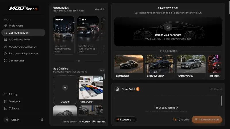 MODCAR.ai preview