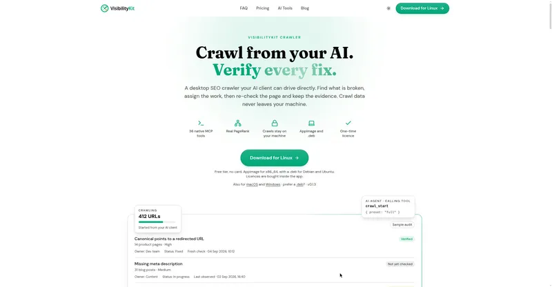 VisibilityKit Crawler preview