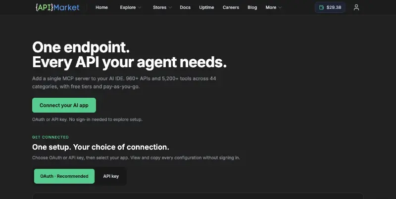 API.market preview