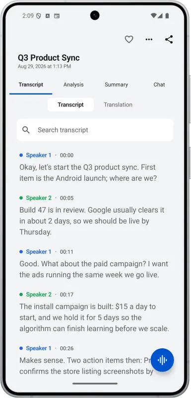 Noter AI preview