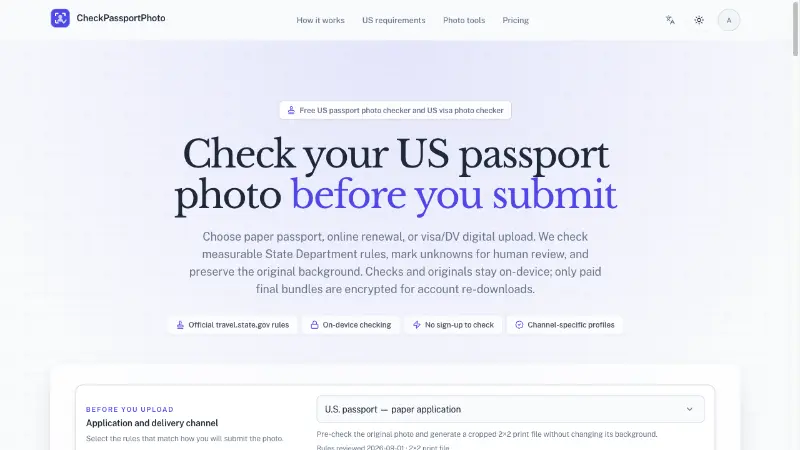 CheckPassportPhoto preview