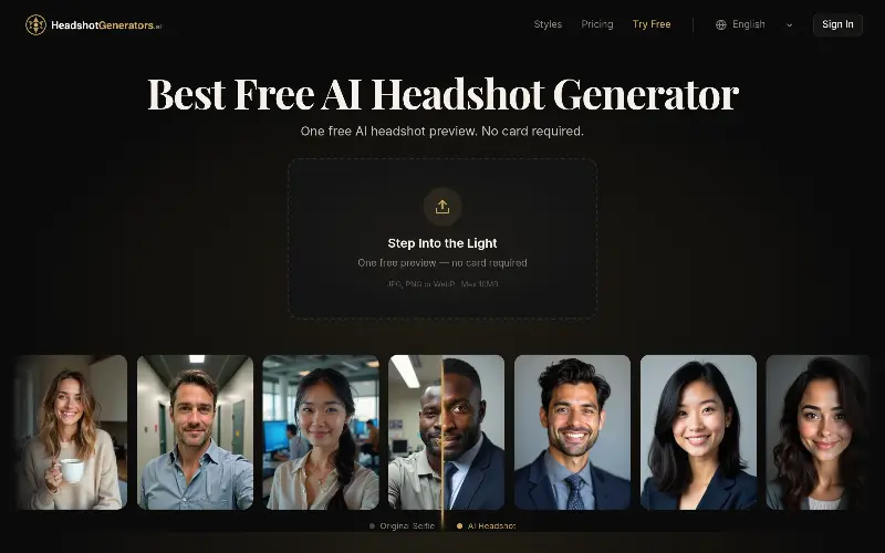 HeadshotGenerators.ai preview