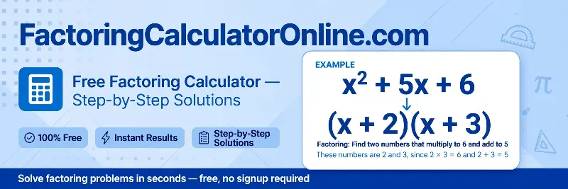Factoring Calculator Online preview
