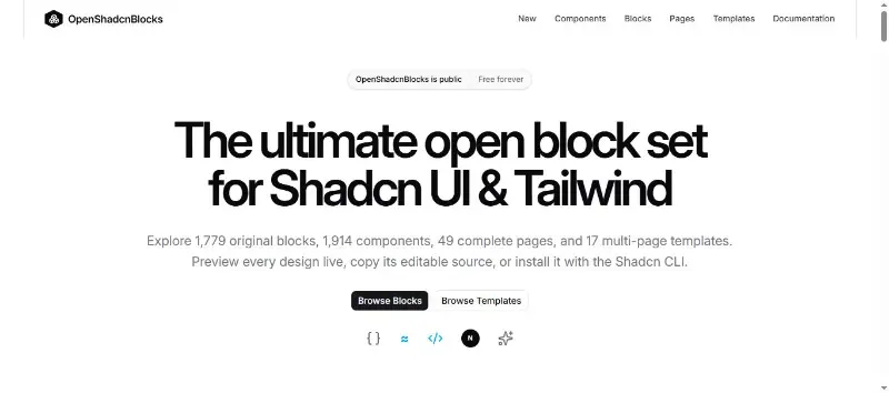 Open ShadcnBlocks preview