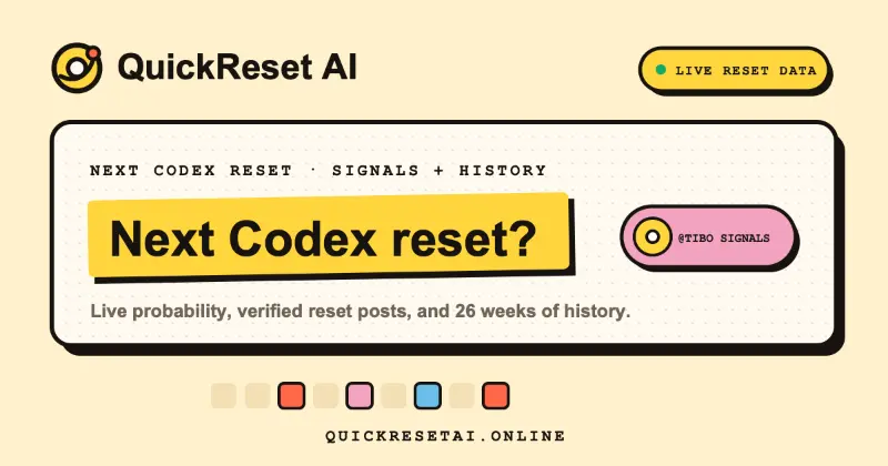 Codex Reset Radar preview