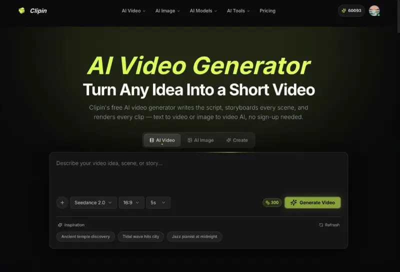 Clipin AI preview