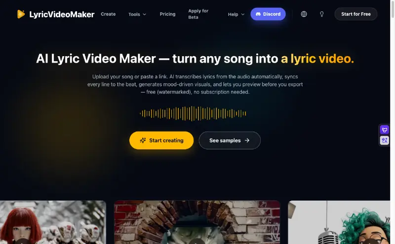 Lyric Video Maker preview