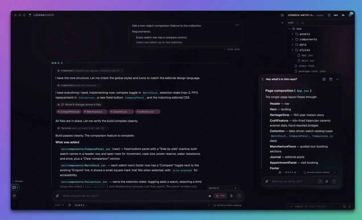 LucenaCoder preview