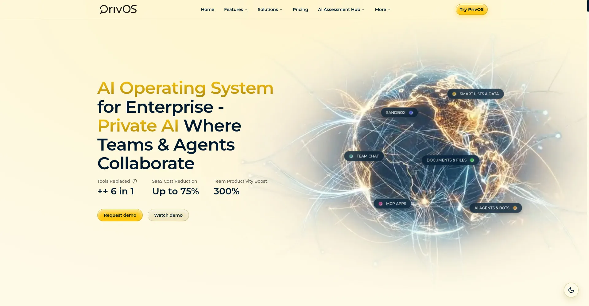 PrivOS homepage