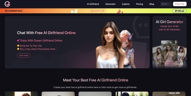 AI Girlfriend screenshot and logo