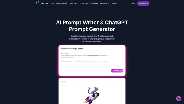 Free AI Prompt Generator screenshot and logo