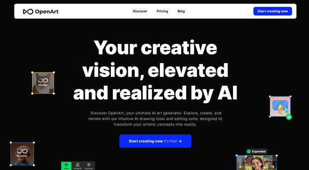 Openart AI screenshot and logo