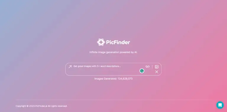 PicFinder screenshot and logo