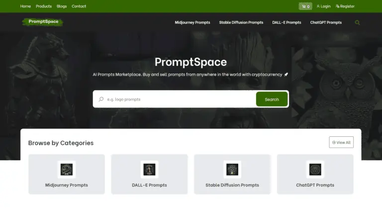 Prompt Space screenshot and logo