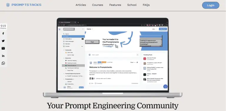 PromptStacks screenshot and logo