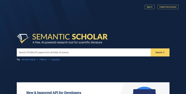 Semantic Scholar  AI.screenshot